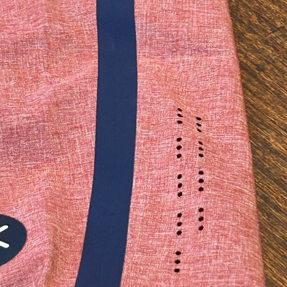 Outerknown Apex Swim Trunks Kelly Slater Mens 36 Red Salmon Performance Surfer - Picture 7 of 10